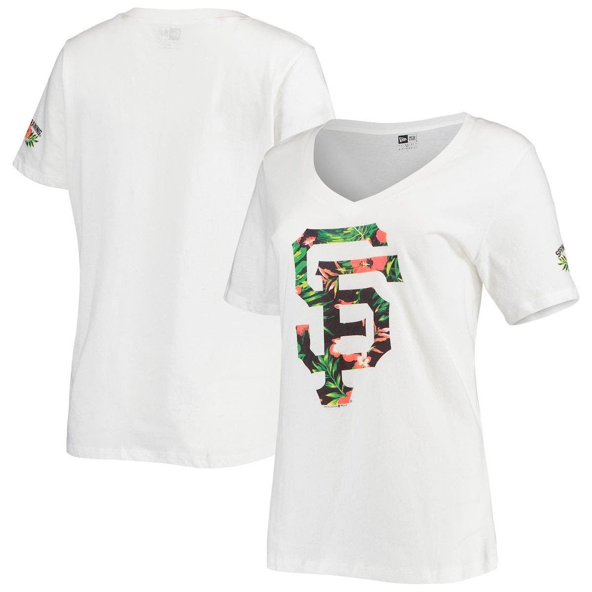 5th & Ocean Washington Nationals Womens White Scoop Neck Script T-Shirt 5th & Ocean Washington Nationals Womens White Scoop Neck Script T-Shirt